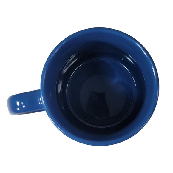 Disney Multi Characters Mug Blue Tinkerbell Grumpy Dopey Dwarfs Mickey Pinnochio - Picture 7 of 10